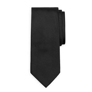 Solid Repp Tie - Black